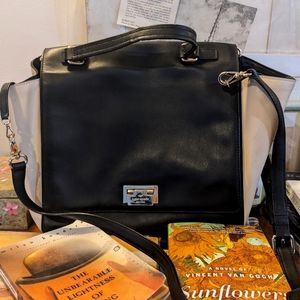 Black & Cream Extra Large Kate Spade Purse